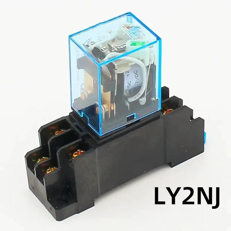 ELECAPITAL Allzweckrelais LY2N LY2NJ mit 8-Pin-Sockel für DC 12V 24V und AC 110V 220V - Bild 2
