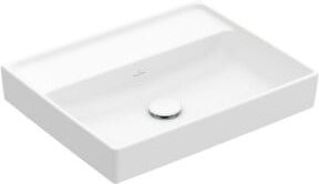 Villeroy & Boch Waschtisch Collaro in Stone White, rechteckig, wandmontiert, B: 55 cm, T: 44 cm - Bild 1