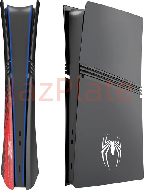 JazPlate Pro Digital Edition Cover Spider Kunststoffplatten für die PS5 Pro als schützende Ersatzfrontplatte für deine PlayStation 5 Pro - Bild 1