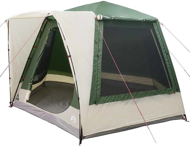 vidaXL Campingzelt Grün, B/T/H: 420 x 420 x 227 cm, aus Polyester - Bild 1