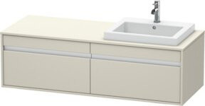 Duravit Waschtischunterschrank Ketho in Tau, Wandmontage, B/T/H: 140 x 55 x 42,6 cm - Bild 1