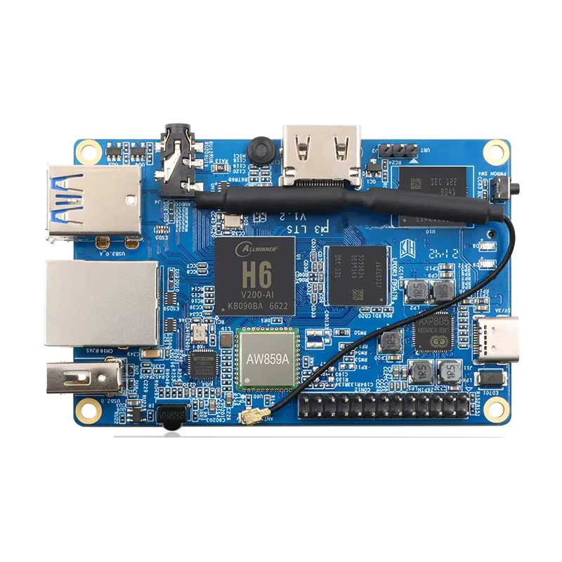 Orange Pi 3 LTS Single Board Computer mit AllWinner H6 SoC, 2GB RAM, 8GB eMMC, HDMI, WiFi und Bluetooth 5.0 für Android, Ubuntu oder Debian - Bild 2