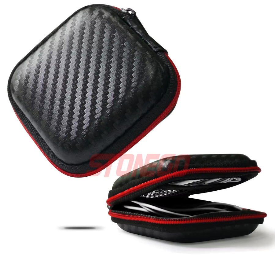 Stone go Kabel Organizer Aufbewahrungsbox in Schwarz mit Hard Case für USB, Kopfhörer und SD-Karten - Bild 1