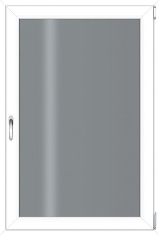 RORO Kunststoff-Fenster KOMFORT B70 in Weiss mit Klarglas, B: 90 cm, H: 135 cm - Bild 1