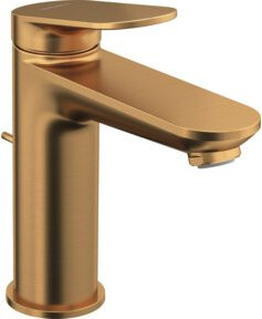 Duravit Waschtisch-Einhebelmischer M Wave in Bronze Gold mit Pop-up-Abfluss und 122 mm Auslauf - Bild 1