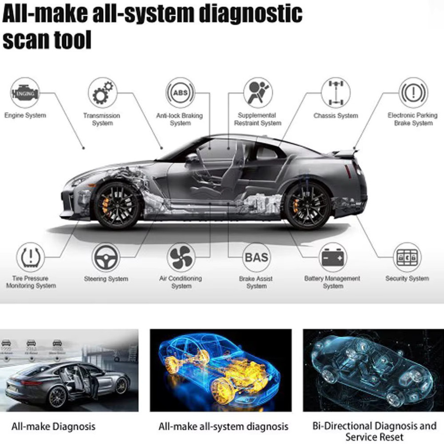 Autel MaxiVCI Bluetooth OBD Diagnose Fahrzeug Interface in Schwarz für MK808BT MK808TS MX808TS MP808TS TS608 MS906S - Bild 5