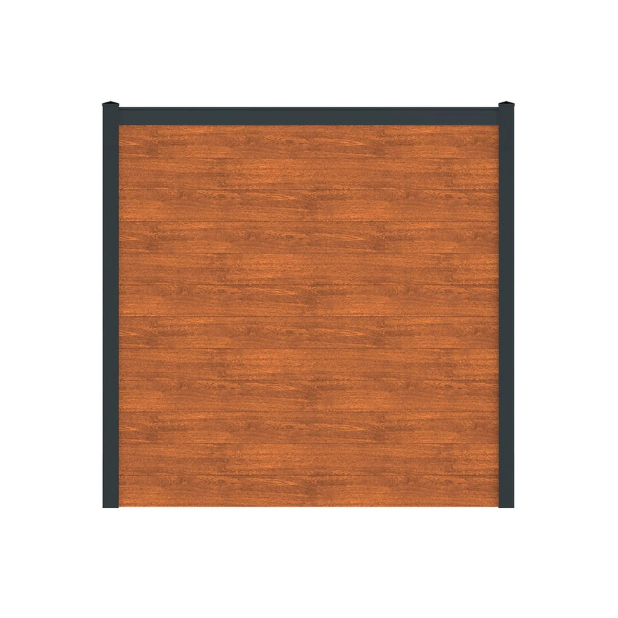 Vidual Sichtschutzzaun Snap 140 aus Aluminium in Light Oak, blickdicht, Aufdübelung, Höhe: 175 cm, Breite: 21,30 m - Bild 2