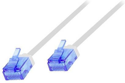 LogiLink CQ3001U RJ45 Patchkabel CAT 6a U/UTP Ethernet/LAN Weiß 0,15 m - Bild 1