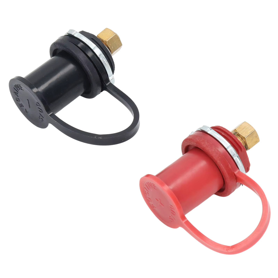 Aramox Batteriepol-Kit mit 20mm Bolzen für Auto, RV und LKW in Schwarz und Rot - Bild 2