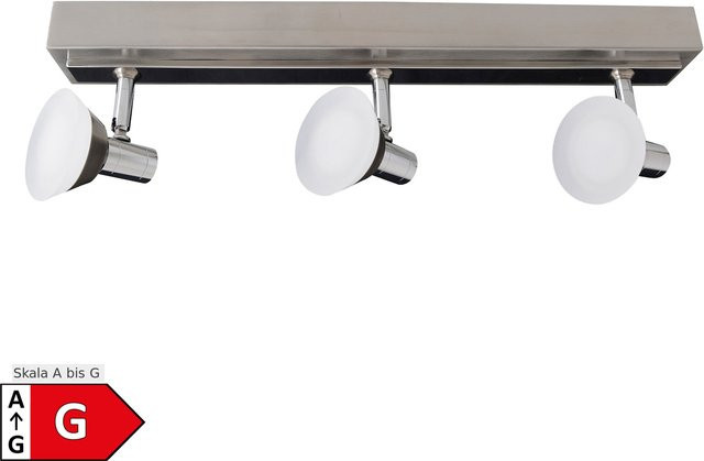 Näve LED-Spotbalken Jericho 3er Set Silberfarben inkl. Leuchtmittel - Bild 1