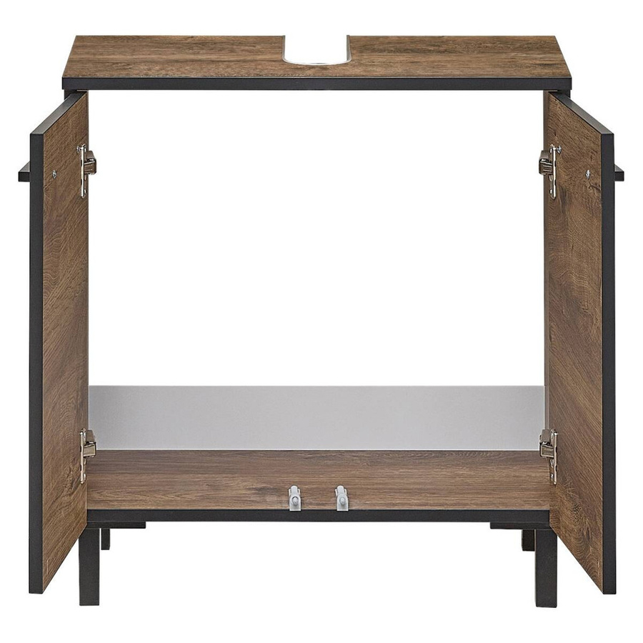 Waschbeckenunterschrank Pelipal Quickset 374 Eiche Ribeck Nachbildung, Wandmontage, Braun, B/H/T: 60 x 53 x 33 cm - Bild 3