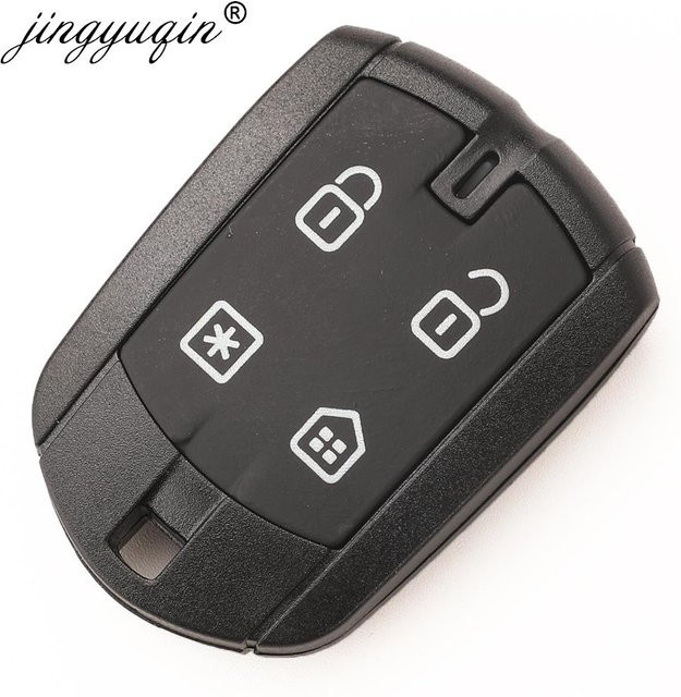Jingyuqin Programmierbares Autoschlüsselgehäuse mit Alarmanlage für Positron PXN52 293 EX300 330 360 in Schwarz AKBPS104 AKBPS119 - Bild 1