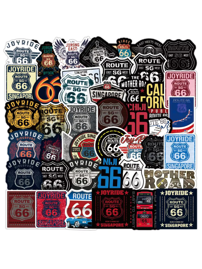 Bandai Route 66 Graffiti Aufkleber, 50 Stück - Bild 5