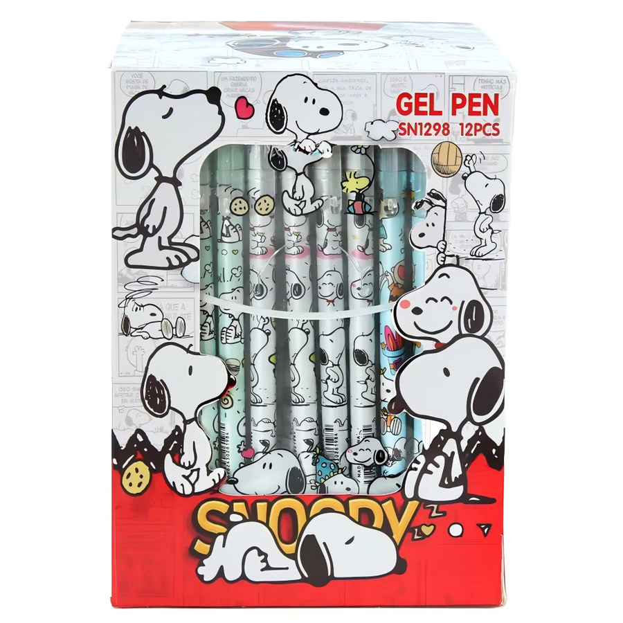 Snoopy 12er Set Radierbare Gelstifte Blau mit 0,5 mm Feinspitze für Schule und Büro - Bild 5