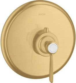 Hansgrohe Axor Montreux Thermostat-Fertigset mit Hebelgriff in Brushed Gold Optik - Bild 1