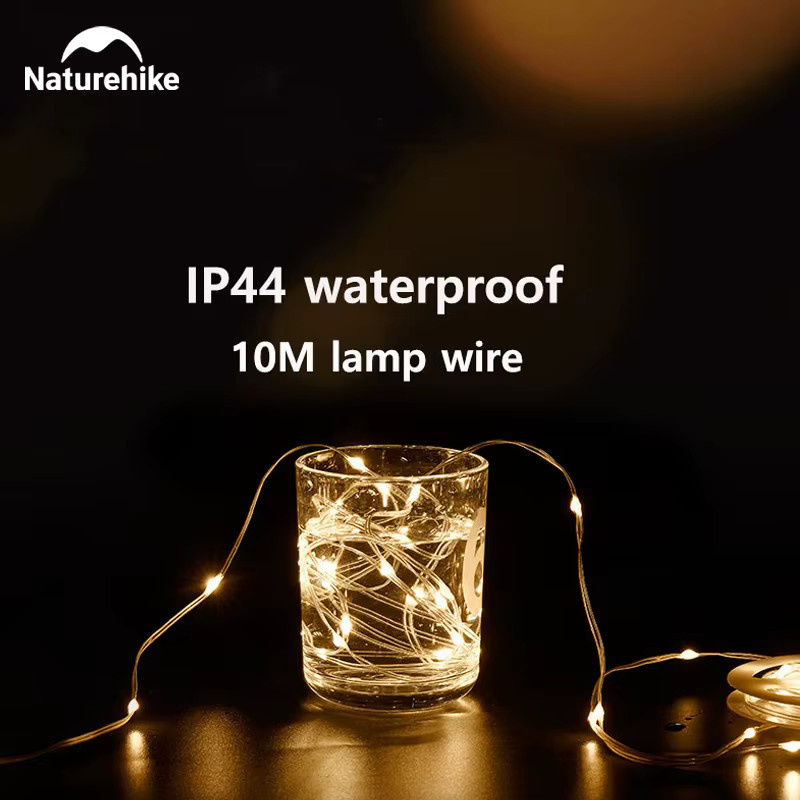 Naturehike Camping-Lichterkette 10 m, IP44 wasserdicht, Warmweiß, 8 Modi für Outdoor und Party - Bild 3