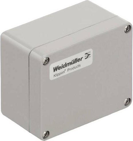 Weidmüller KLIPPON POK 081106 Universal-Gehäuse aus Kunststoff in Silber-Grau, B: 110 mm, T: 75 mm, H: 56 mm - Bild 1