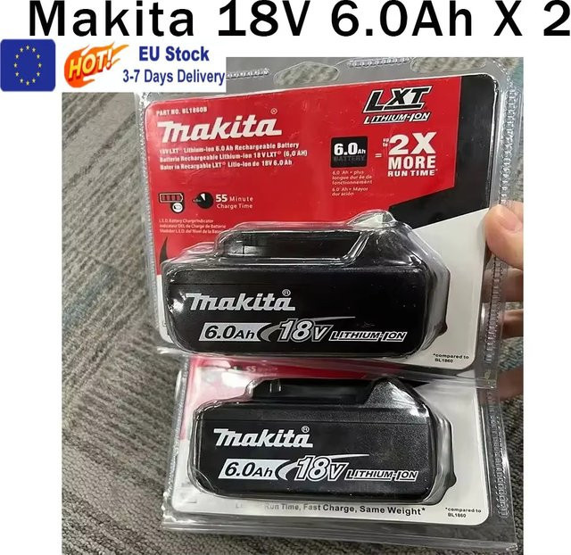 Makita 18V Lithium-Ionen-Akku 6000mAh Ersatzbatterie BL1860B für Bohrer - Bild 1