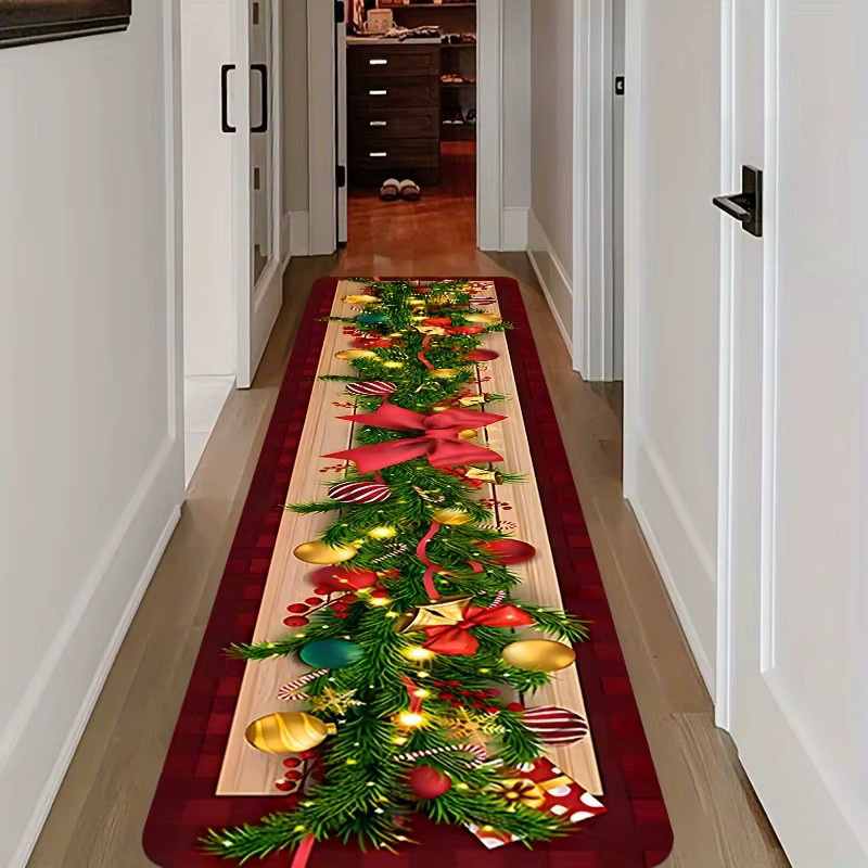 VIKAMA Weihnachtsteppich in Multicolour für Wohnzimmer, Schlafzimmer und Flur, B/T: 60 x 40 cm - Bild 3