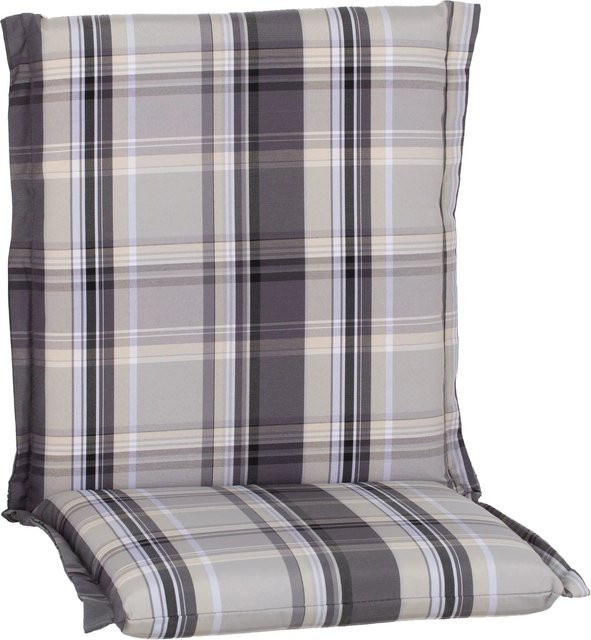 Beo Niedriglehner-Saumauflage Atikamit in Karo mit Reißverschluss, Farbe: Beige/Grau - Bild 1