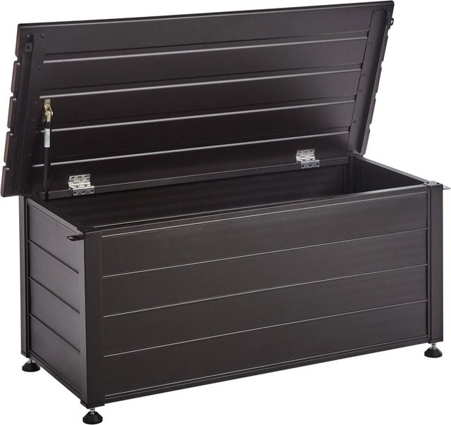 Beliani Truhe CAMPALTO Dunkelbraun B/T/H: 113 x 50 x 52 cm - Bild 1