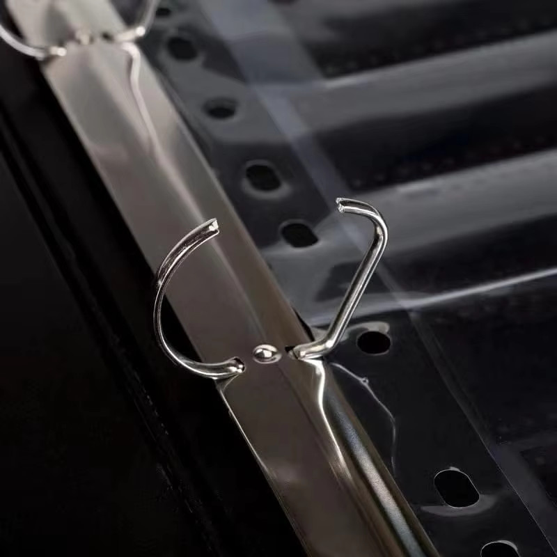 Säurefreie Archivfolien-Aufbewahrungsbox für Druckfilme mit 3 Ringen, Farbe: Transparent - Bild 3