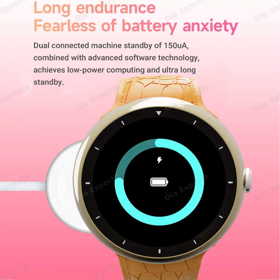 Ola Esporte 7-in-1 Smartwatch mit AMOLED-Bildschirm, GPS, Bluetooth und Telefonfunktion, wasserdicht, Farbe: Silber - Bild 5