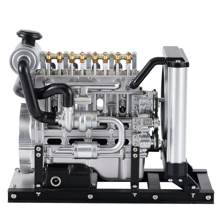 TECHING Mini-Diesel-Mechanischer Motor mit vier Zylindern, Metallmotor, RC-Hobby-Kit-Modell - Bild 2