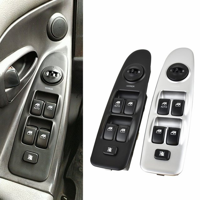 Malcayang Elektrische Hauptfensterschalter Steuerung vorne links für Hyundai Elantra in Schwarz und Silber (93570-2d000, 93570-2d100) - Bild 1