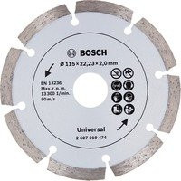 Bosch Diamanttrennscheibe Universal in Grau, Durchmesser: 115 mm - Bild 1