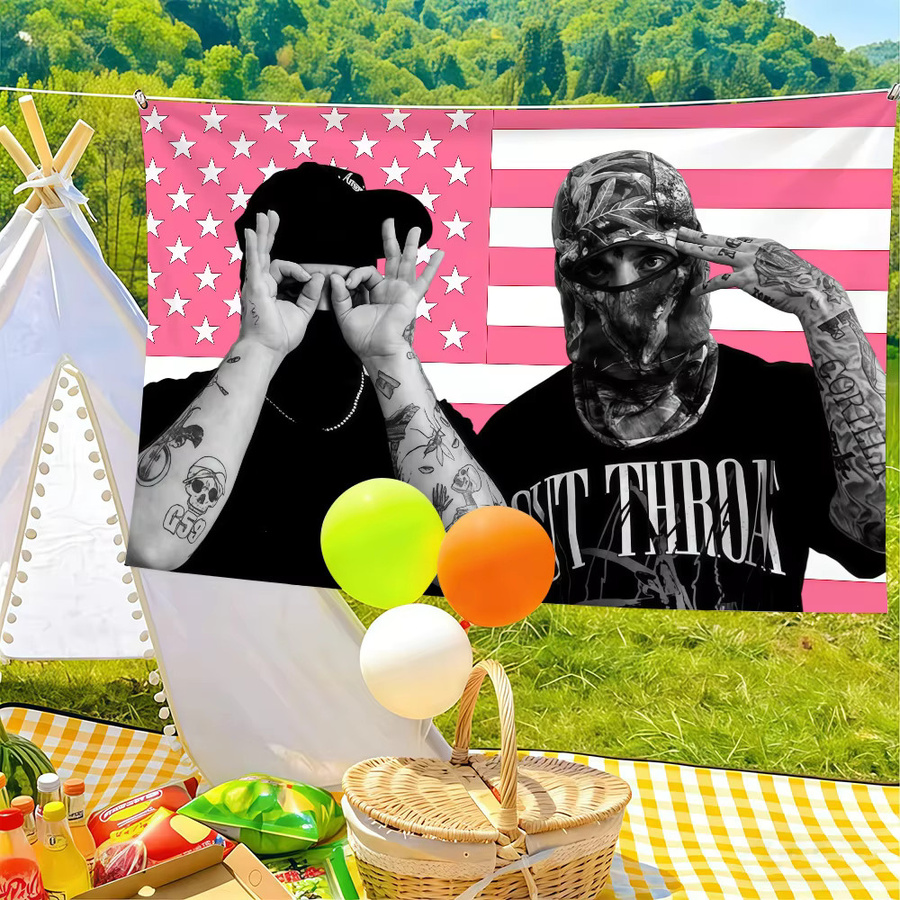 Suicide Boy Wandkunst Banner als Dekoration für Innen- und Außenbereich B: 60,0 cm, H: 40,0 cm - Bild 4