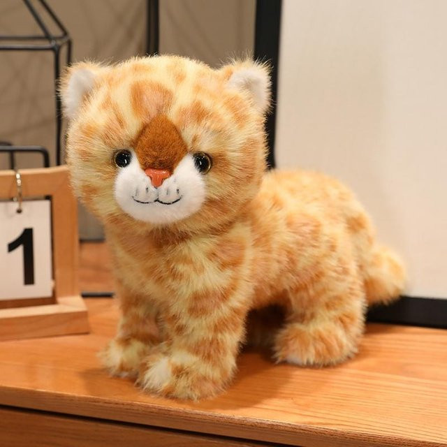 Dcero Flauschige Katze Tiger Leopard, Plüschtier, ab 14 Jahren - Bild 1