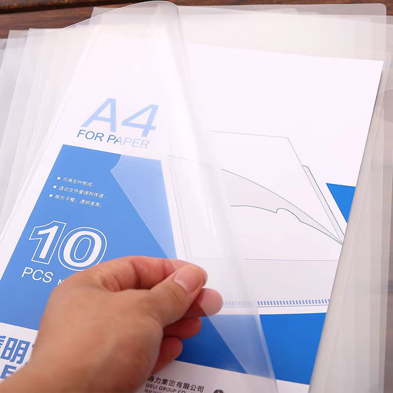 Transparente A4-Aktenordner aus Kunststoff für Büro und Schule, 10 Stück - Bild 2