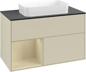 V&B Waschtischunterschrank Finion in Lackausführung, Breite: 100 cm, Tiefe: 60,3 cm - Bild 1