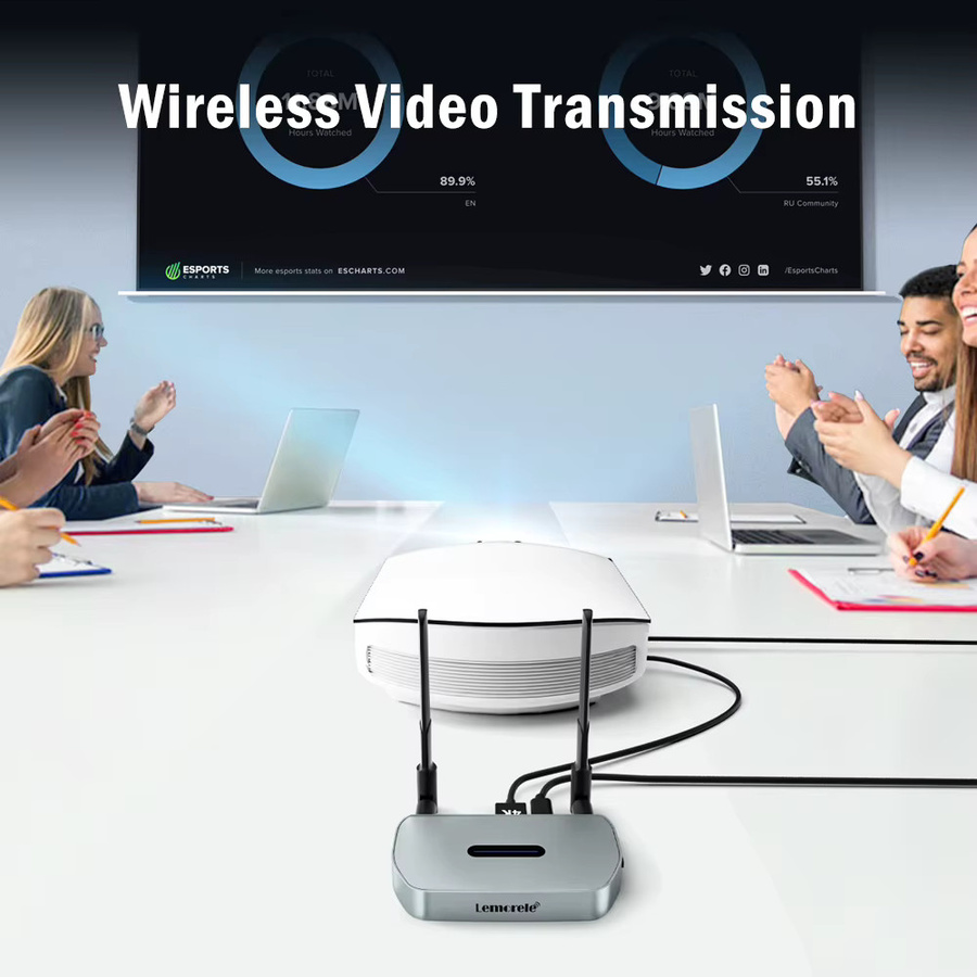 Lemorele Kabelloser HDMI-Sender und -Empfänger TV-Stick Dongle-Set Full HD 1080P Video-Extender für Monitor, Projektor und Laptop - Bild 3