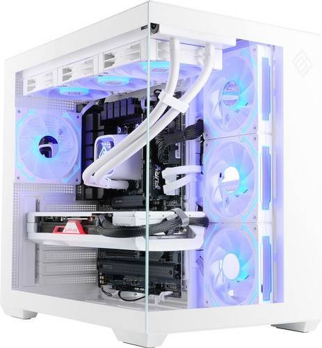CSL Computer Gaming PC M12640H in Weiß mit AMD Ryzen 7 9700X, 32GB RAM, 2000GB SSD und AMD Radeon RX 9070 XT 16GB GDDR6, Windows 11 Home - Bild 1