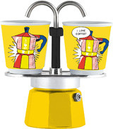 Bialetti Mini Express Espressokocher Set in Gelb - Bild 1