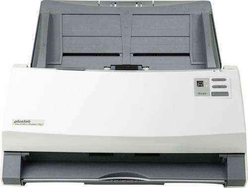 Plustek SmartOffice PS406U Plus Duplex-Dokumentenscanner A4, 600 x 600 dpi, 40 Seiten/Min., automatischer Dokumenteneinzug für 100 Blätter, Farbe: Grau/Weiß - Bild 1