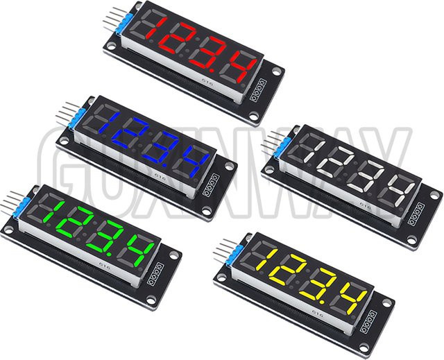 GUXINWAY TM1637 0,36 Zoll 7-Segment-Digitalanzeige 4-stelliges LED-Modulboard für Arduino - Bild 1