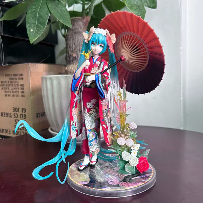 Bandai Hatsune Miku Figur, Mädchen, Kimono, Bunt, Kunststoff - Bild 3