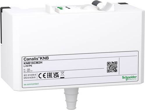 Schneider Electric KNB16CM2H KN Abgangsadapter 16A L+N+PE mit IC60H 16AC Weiß 12 Stück - Bild 1
