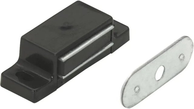 Hettich Magnetschnäpper mit starrer Platte in Schwarz - Bild 1