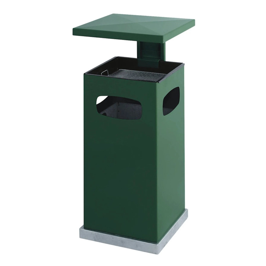 PROREGAL Metall Kombischrank mit abnehmbarem Dach in Grün, H x B x T: 91 x 39,5 x 39,5 cm - Bild 2