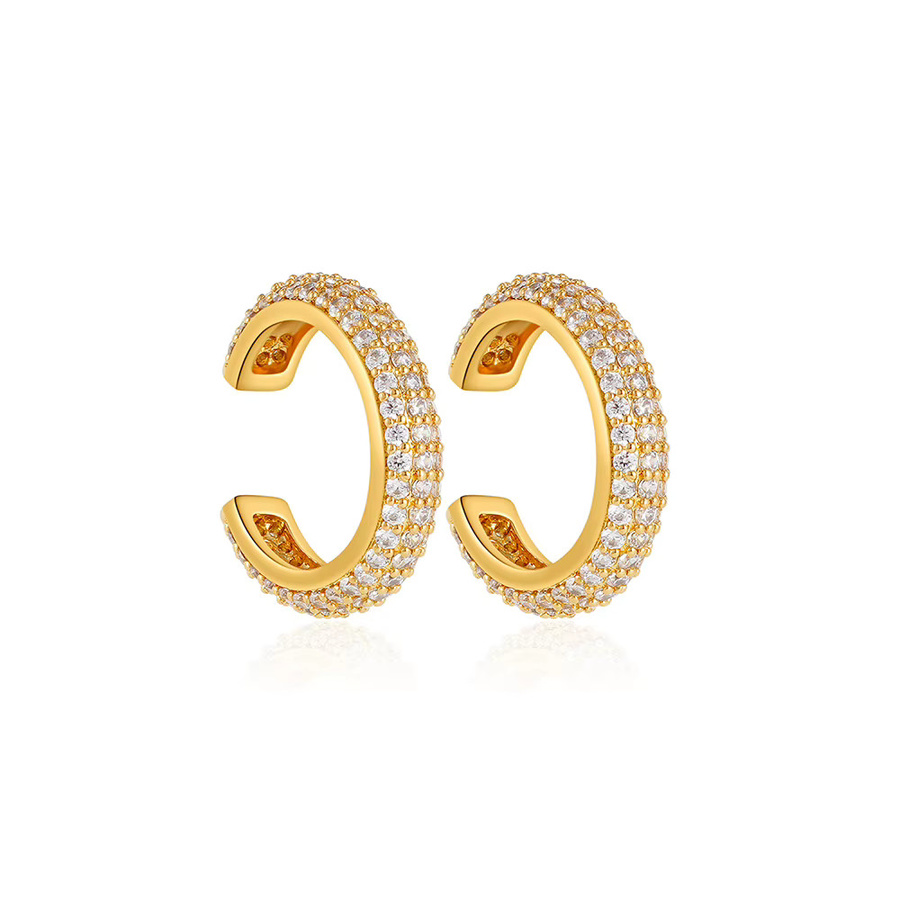 Erpels Ohrmanschette, Zirkonia, 18 Karat vergoldet, Damen - Bild 2