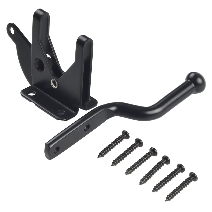 Heavy Duty SlamCatch Auto Tor Riegel mit Schrauben in Schwarz als Sicherheits Ersatz Zubehör Set - Bild 2