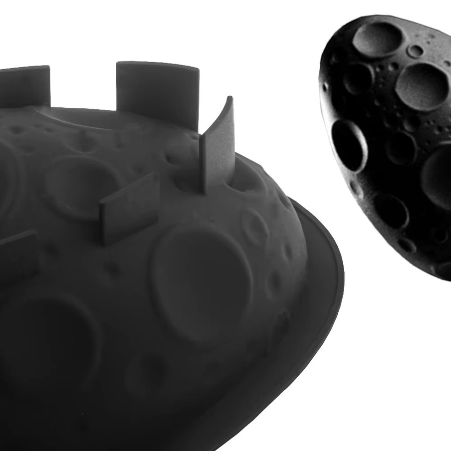 Meibum Silikon Backform Mond Ei Form für Mousse und Schokoladen Desserts in Schwarz - Bild 6
