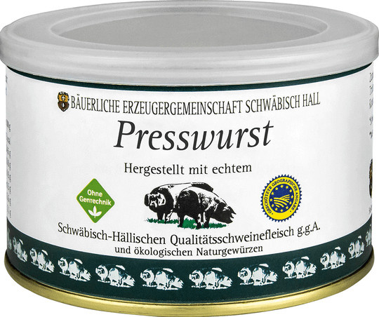 Bäuerliche Erzeugergemeinschaft Schwäbisch Hall Echt Hällische Presswurst 400 g - Bild 1