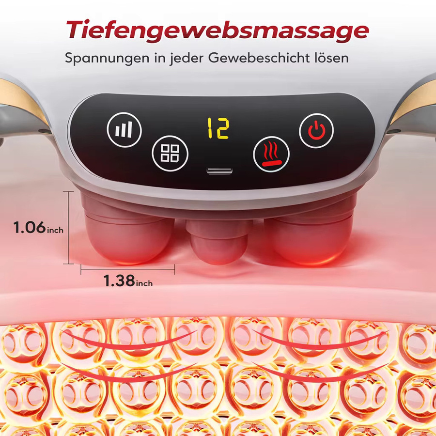 HIMOUTA Elektrisches Bauchmassagegerät, Weiß, Unisex - Bild 5