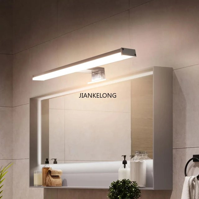 Alpinaluz Badezimmer-Wandleuchte für LED-Spiegel aus Aluminium mit integriertem LED, 10 W, neutralweißes Licht 4000 K, IP44, Breite: 40 cm - Bild 1