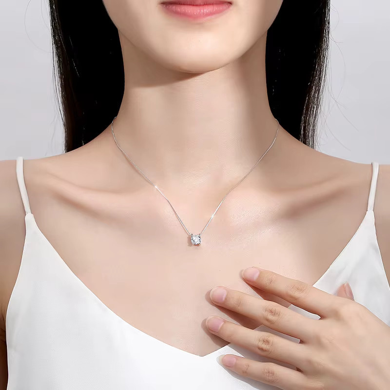 SAY Halskette 925 Silber, 18 Karat vergoldet, Zirkonia, Damen - Bild 5